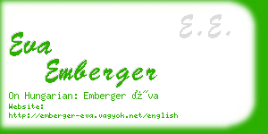 eva emberger business card